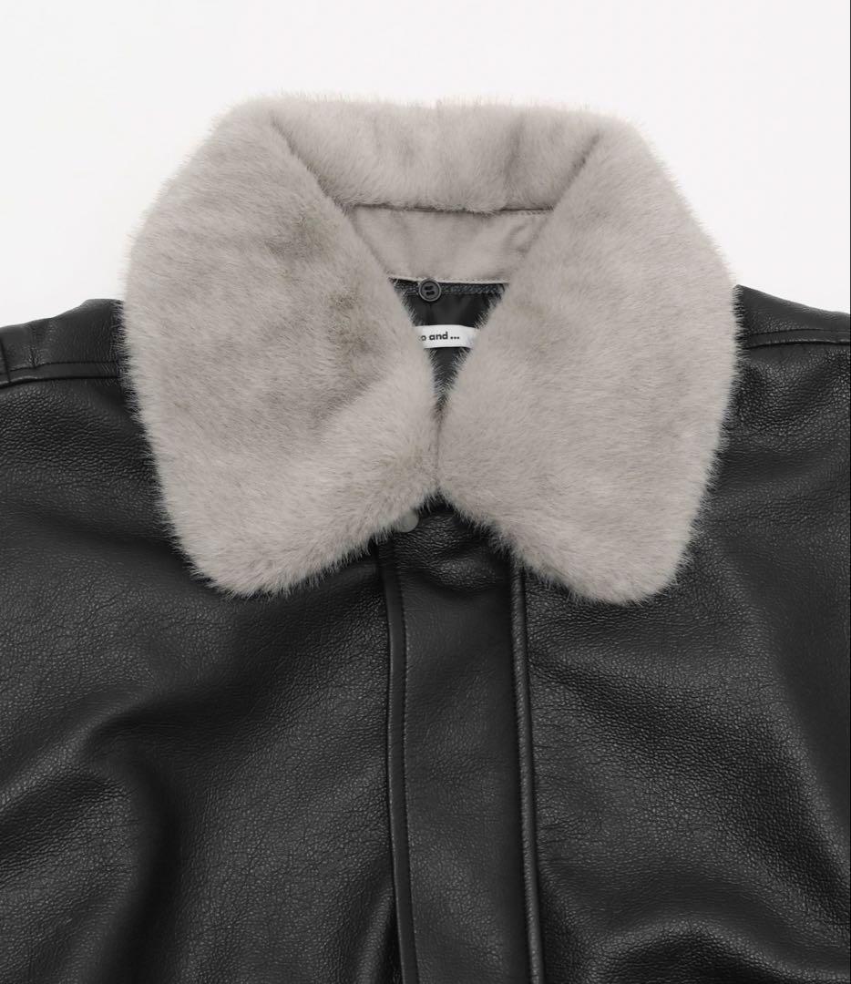 niko and ... ブラックレザージャケット