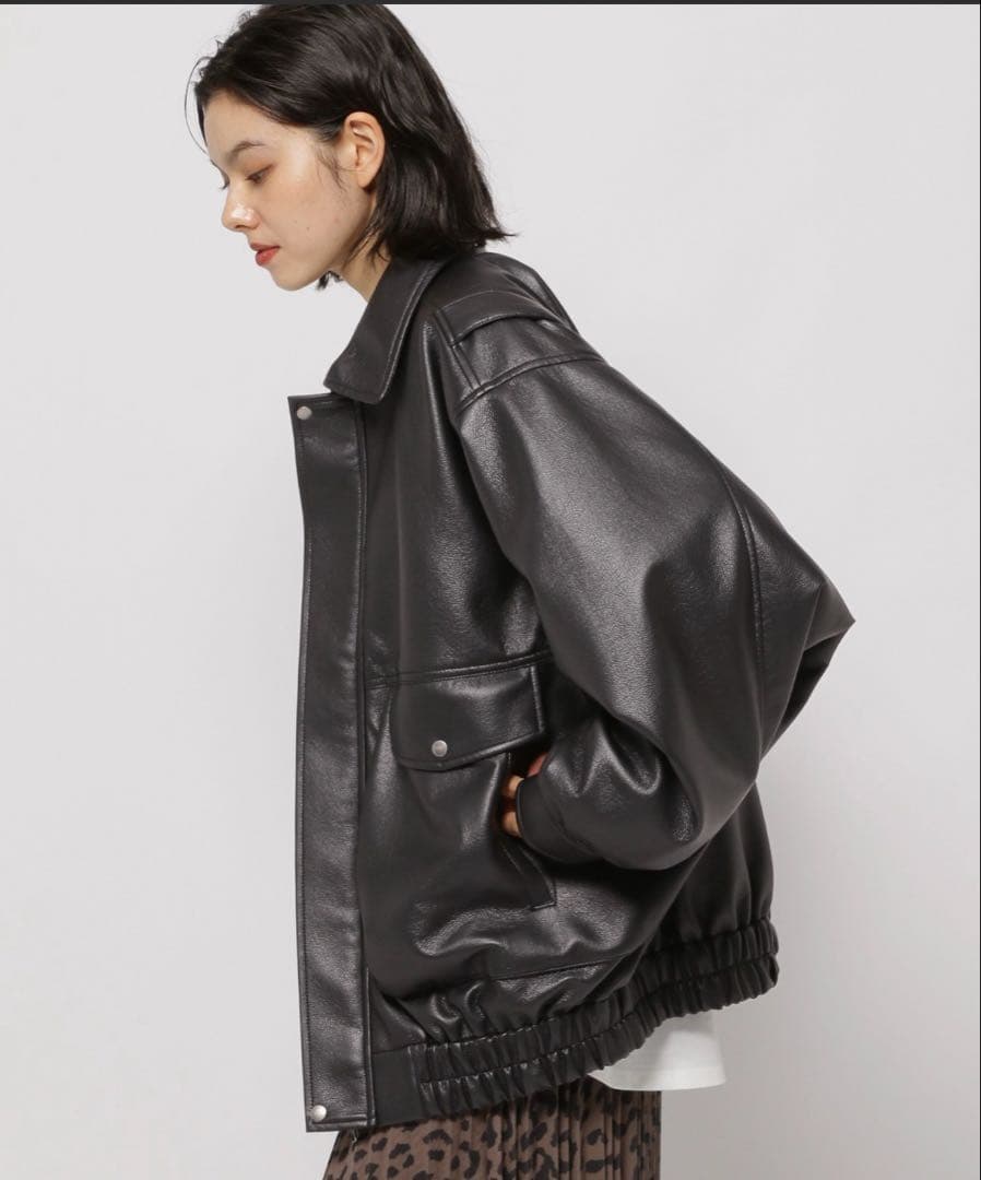 niko and ... ブラックレザージャケット