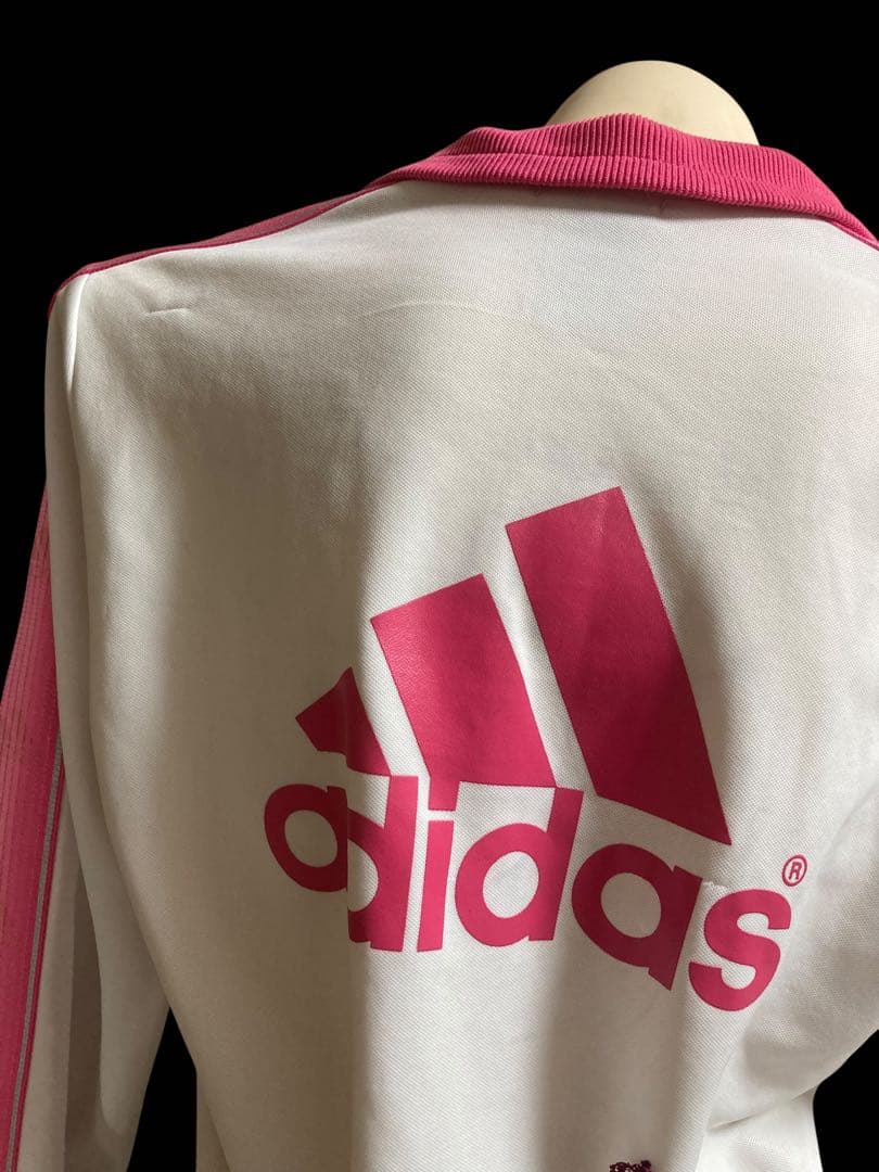 y2k再構築adidas白平成ギャルレースふりふりトラックジャケット小悪魔古着屋