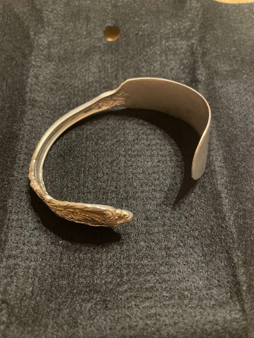 シルバー 彫刻 バターナイフバングル