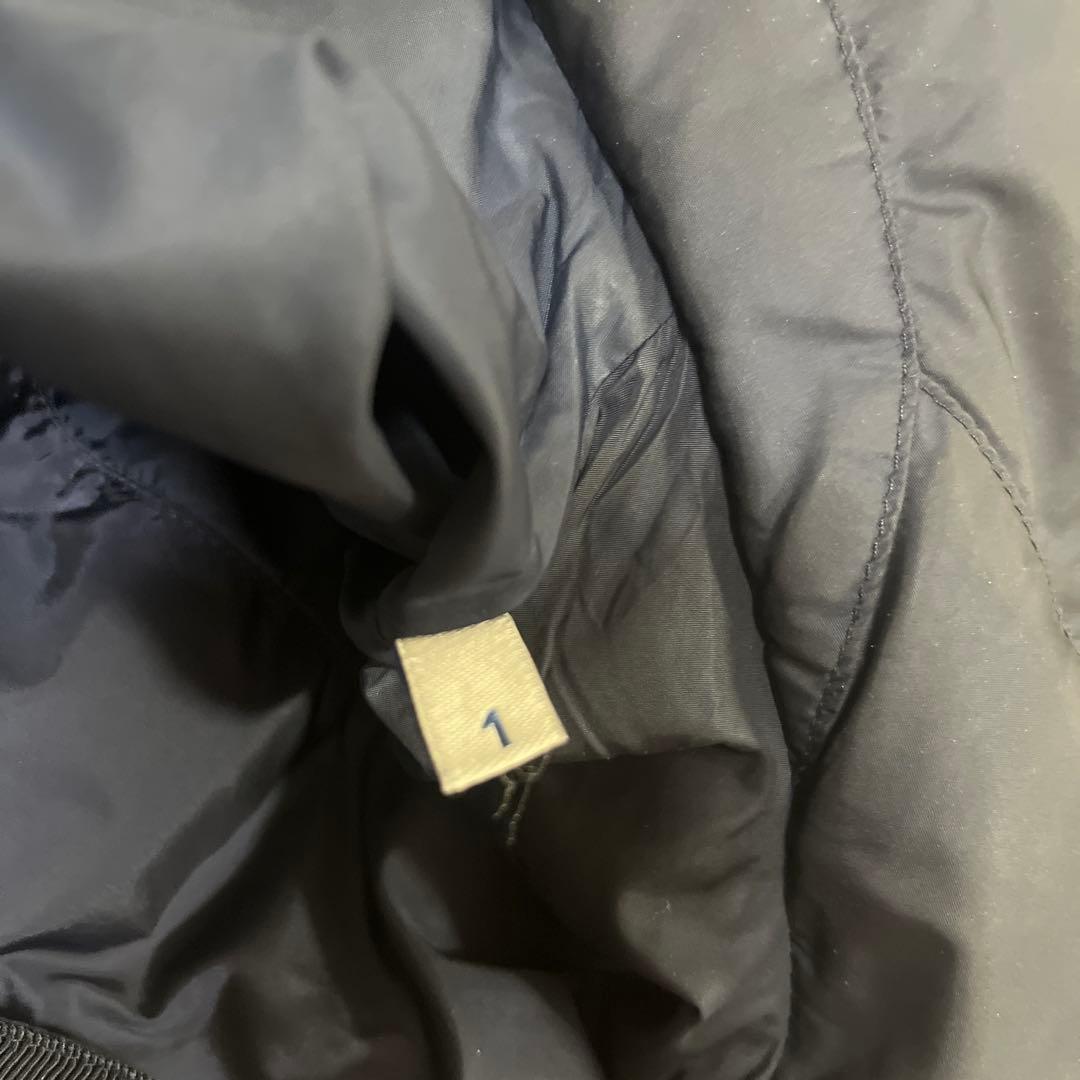 モンクレール　ダウンジャケット　ロングコート　フラメッテ　ネイビー　1