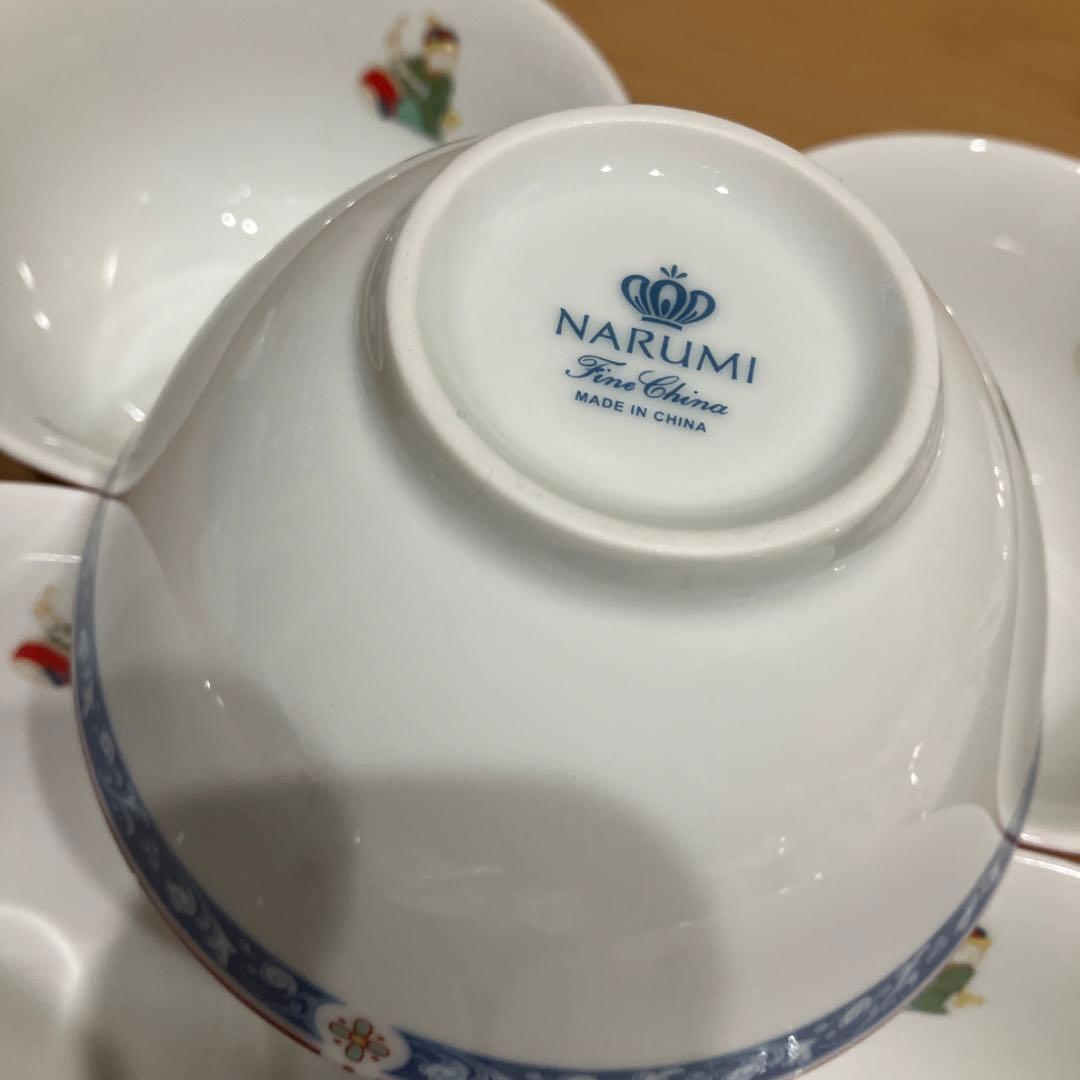 新品　ナルミ　チャーハン　スープ　食器　皿　唐子　中華セット　スープボウル
