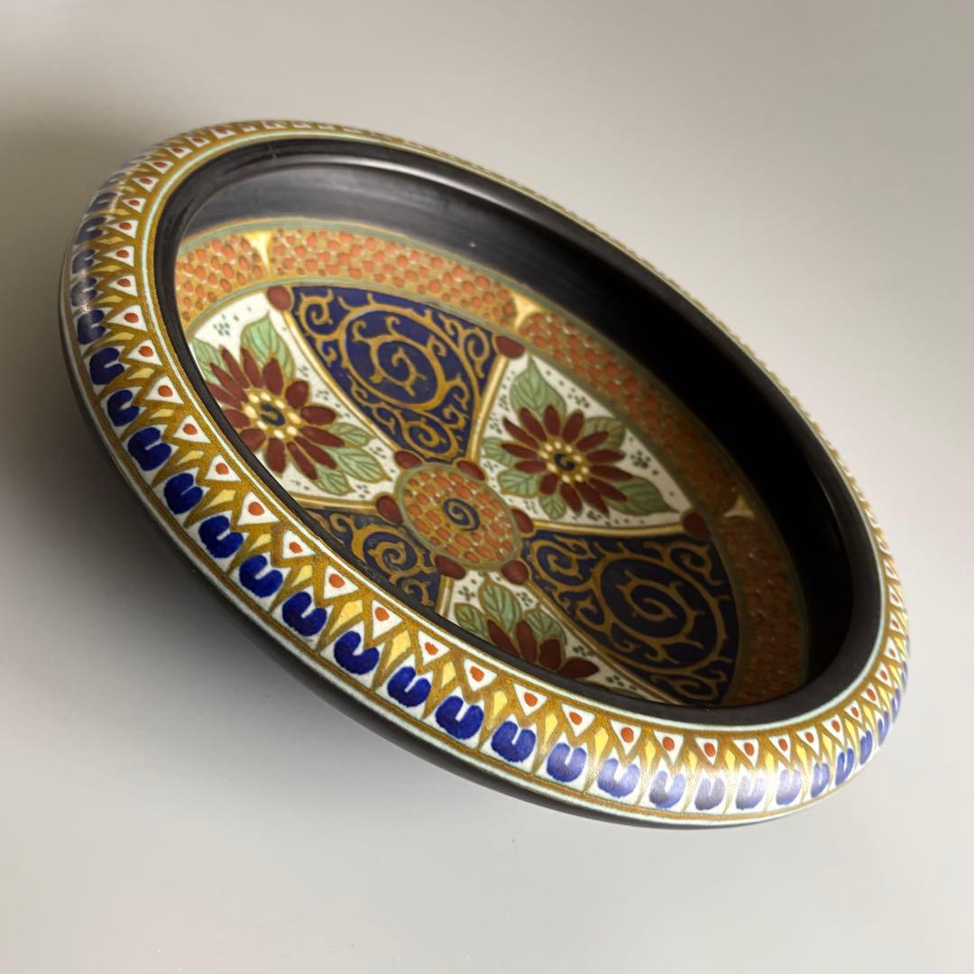 オランダ製アンティーク　1844年　装飾美術陶器　大鉢　【稀少品・美術品】