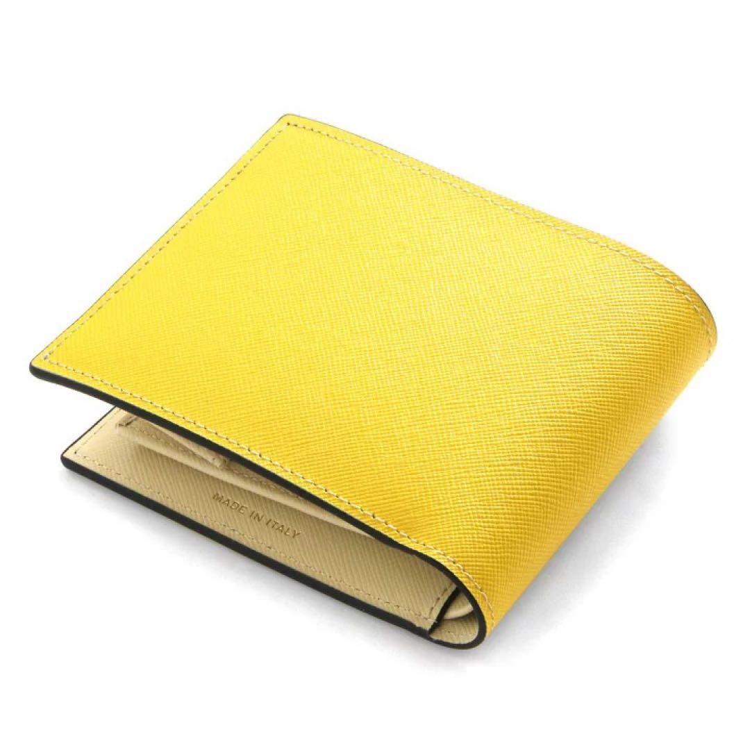 マルニ 二つ折り財布 ミニ財布 MARNI PFMI0003L0 LV520 黄