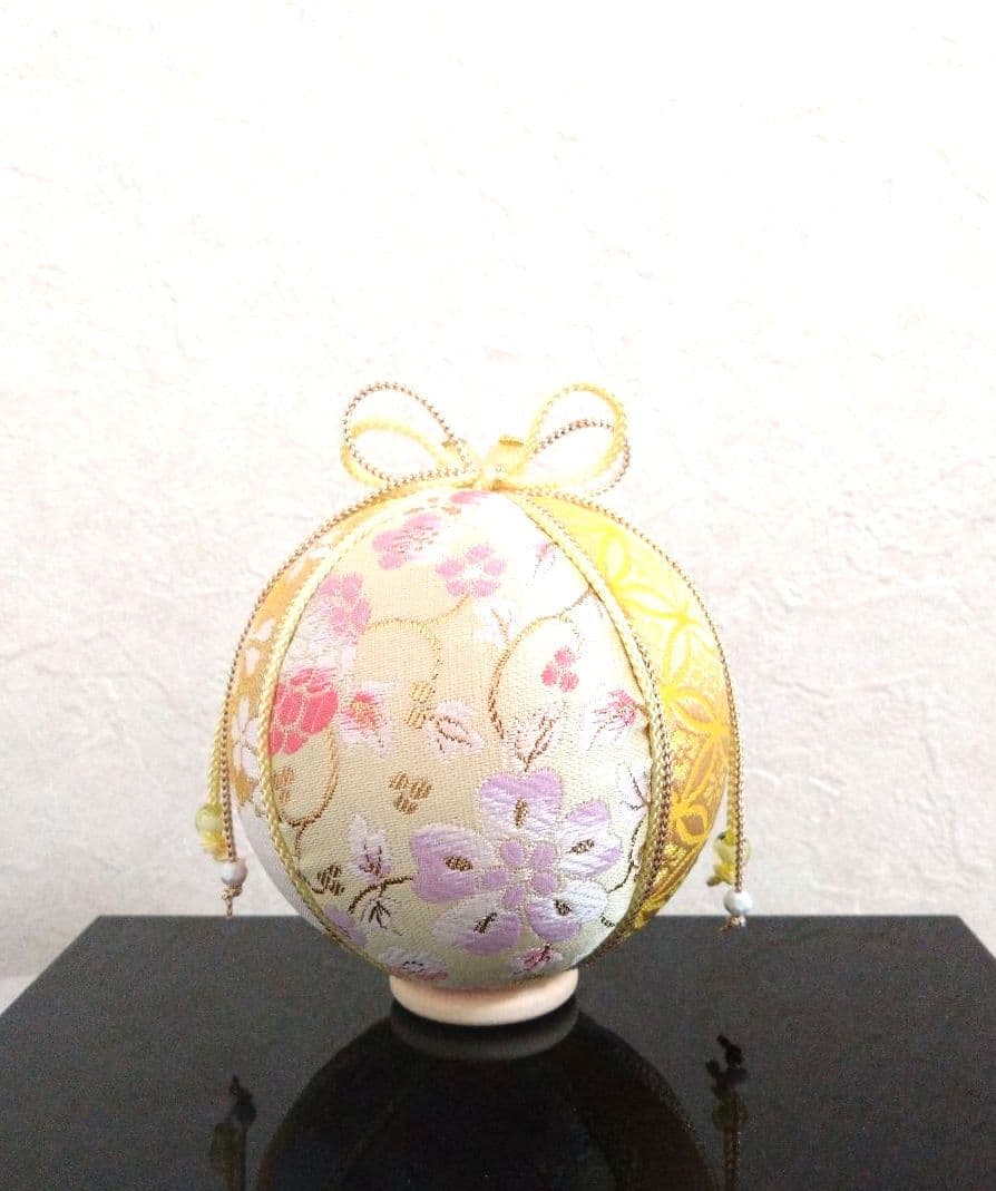 手毬 手鞠 てまり 刺繍ひまわり No126ハンドメイド