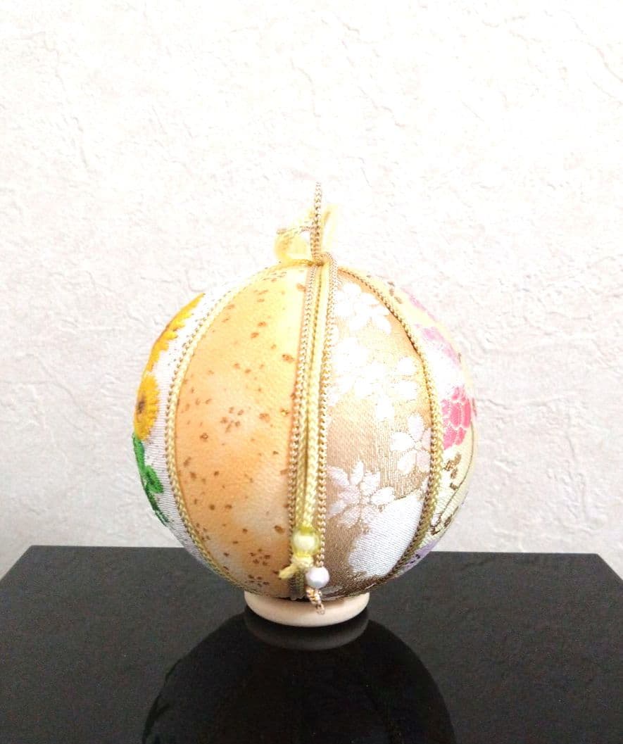 手毬 手鞠 てまり 刺繍ひまわり No126ハンドメイド