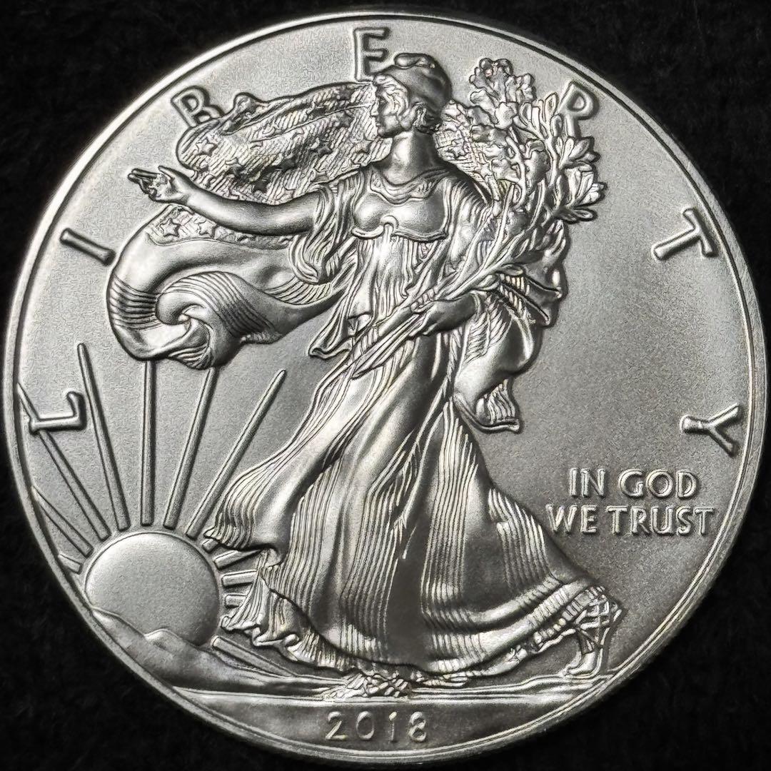 2018 イーグル銀貨 純銀 1OZ 新品 本物保証