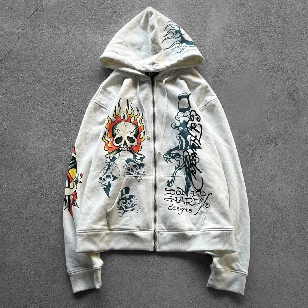 00’s Archive Ed Hardy スカル ジップパーカー アーカイブ