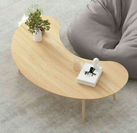 簡約現代ナチュラル棚付きテーブル