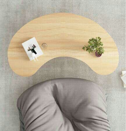 簡約現代ナチュラル棚付きテーブル