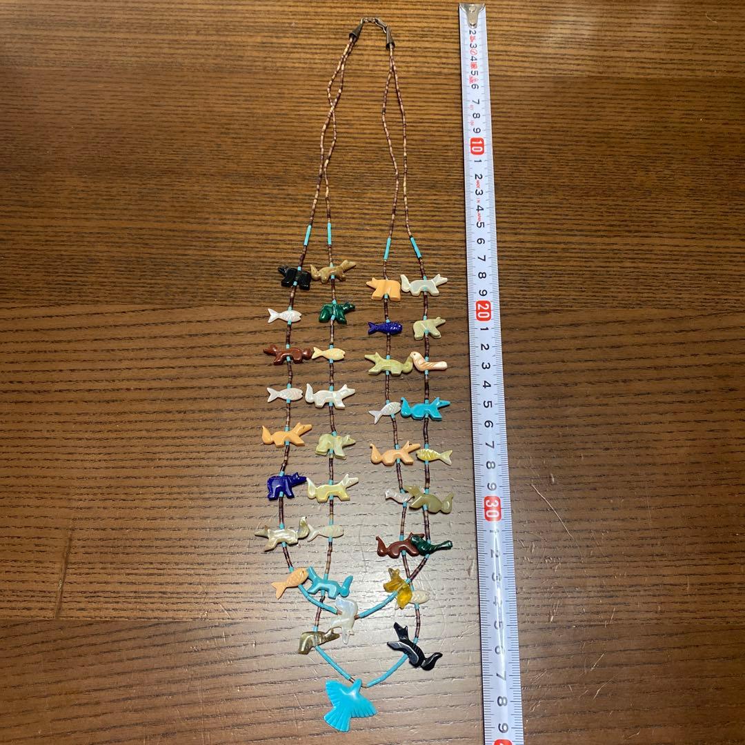 【インデアンジュエリー】ネックレス2連