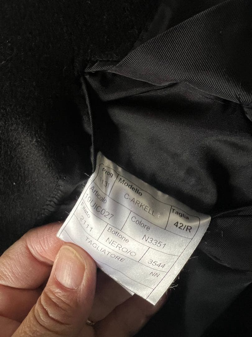 【人気完売モデル】タリアトーレ バルカラーコート / ブラック