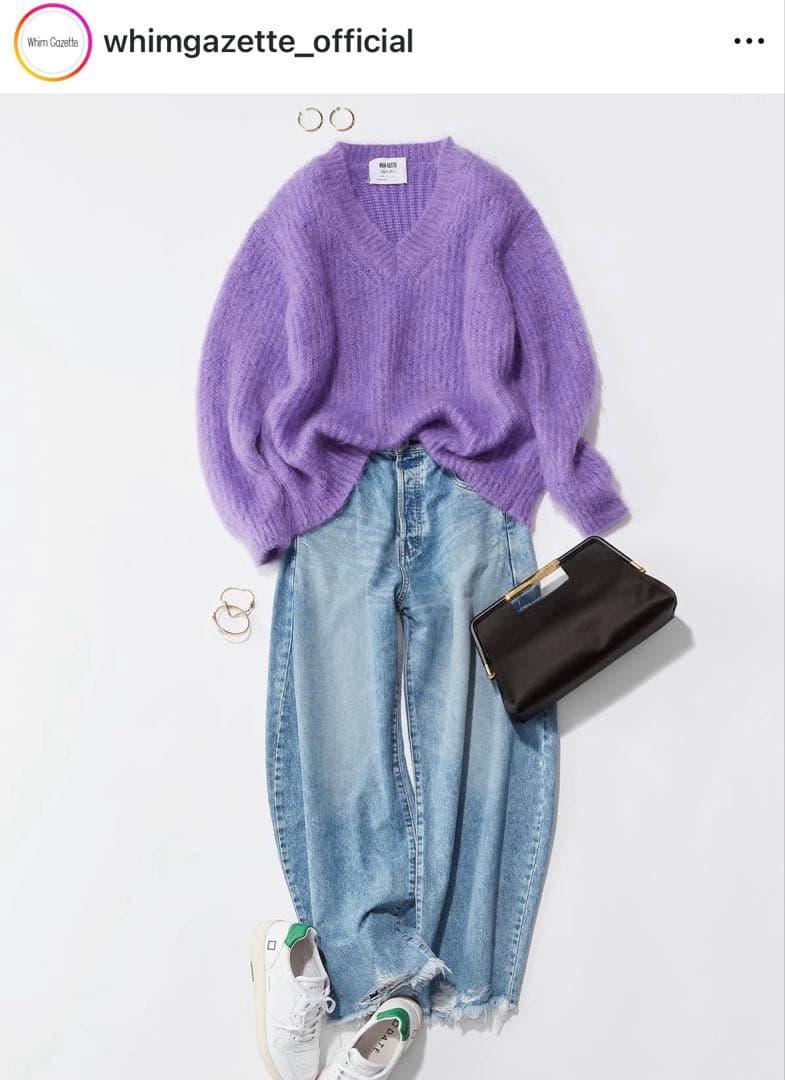 Whim Gazette【長谷川京子さんコラボ】モヘヤプルオーバー