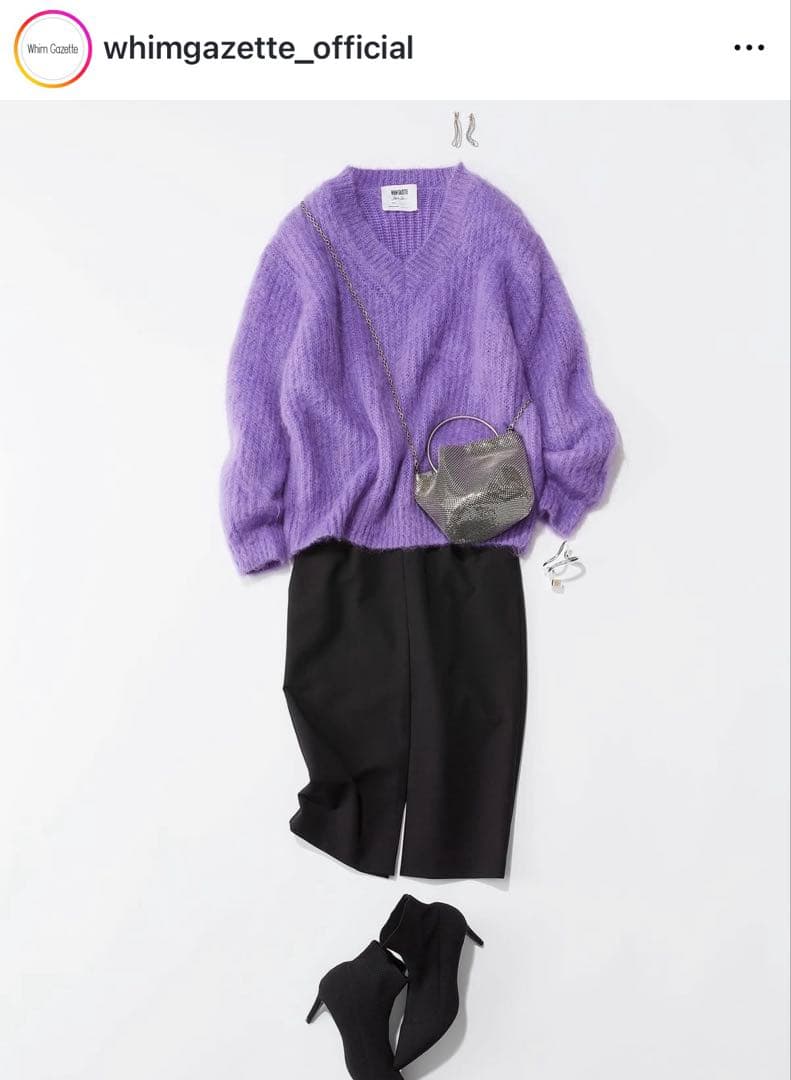 Whim Gazette【長谷川京子さんコラボ】モヘヤプルオーバー