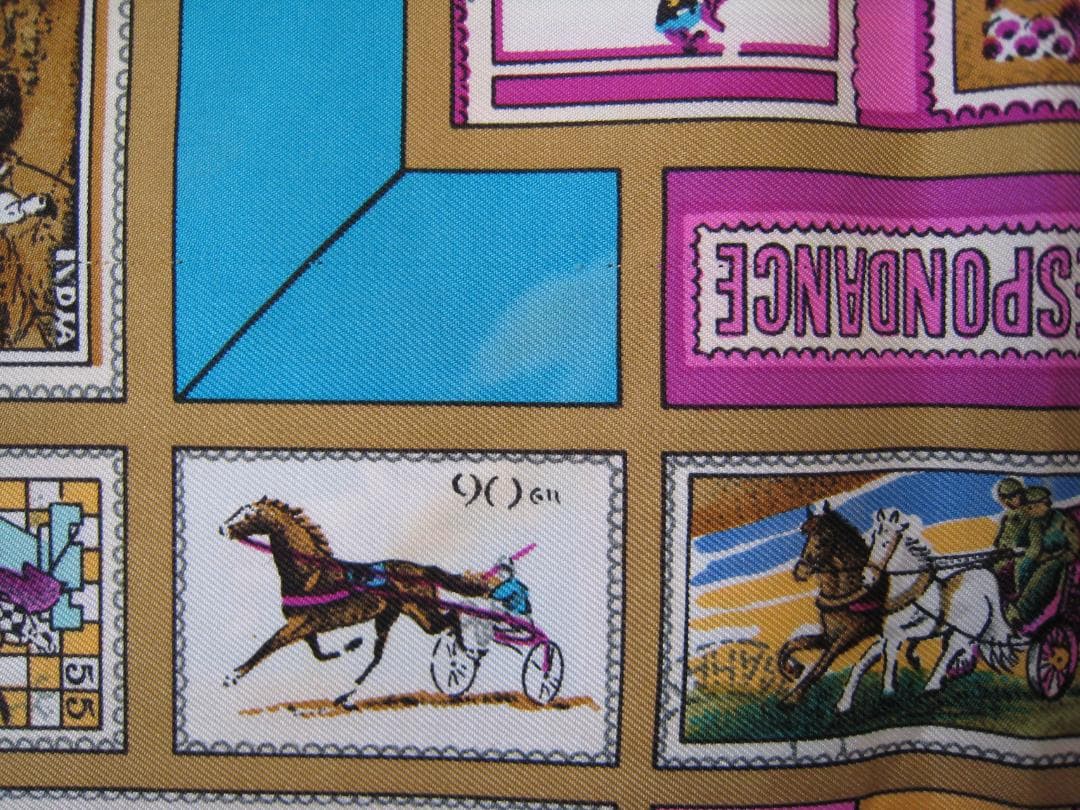 エルメス カレ90 シルクスカーフ 箱付き シミあり スイス購入