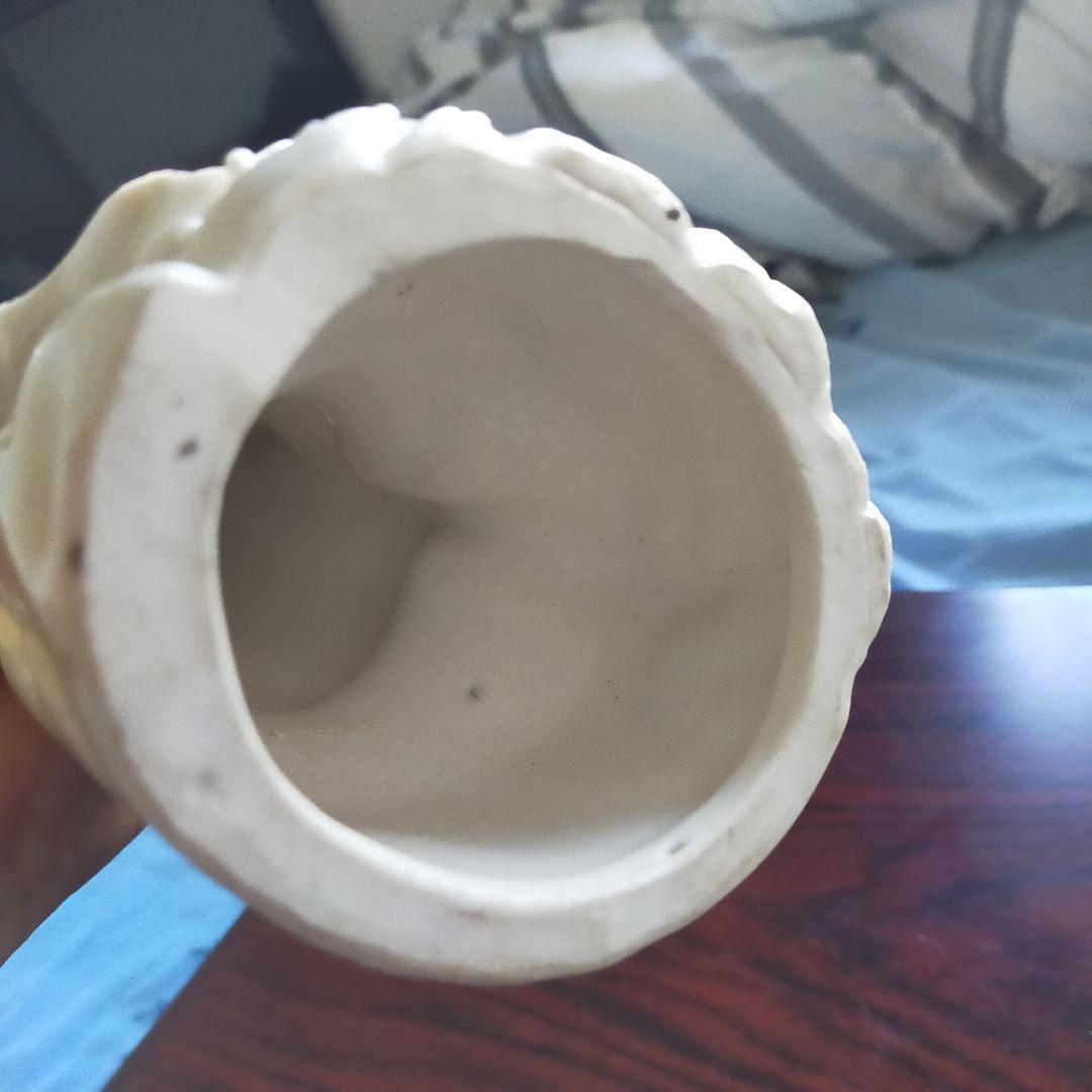 磁製 仏像 花かご　　中国　徳化　　30*12cm