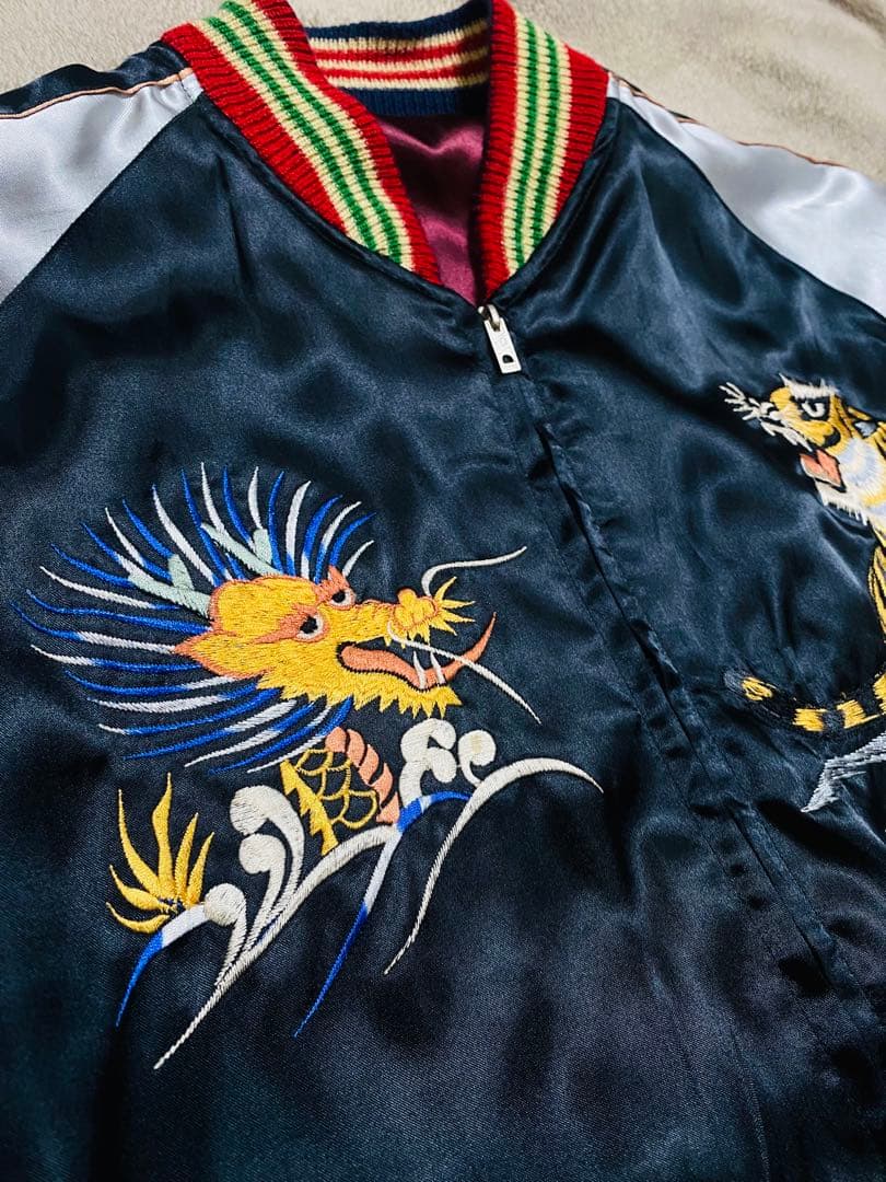 テーラー 東洋 日本限定 虎龍 スカジャン ２面用 サテン vintage