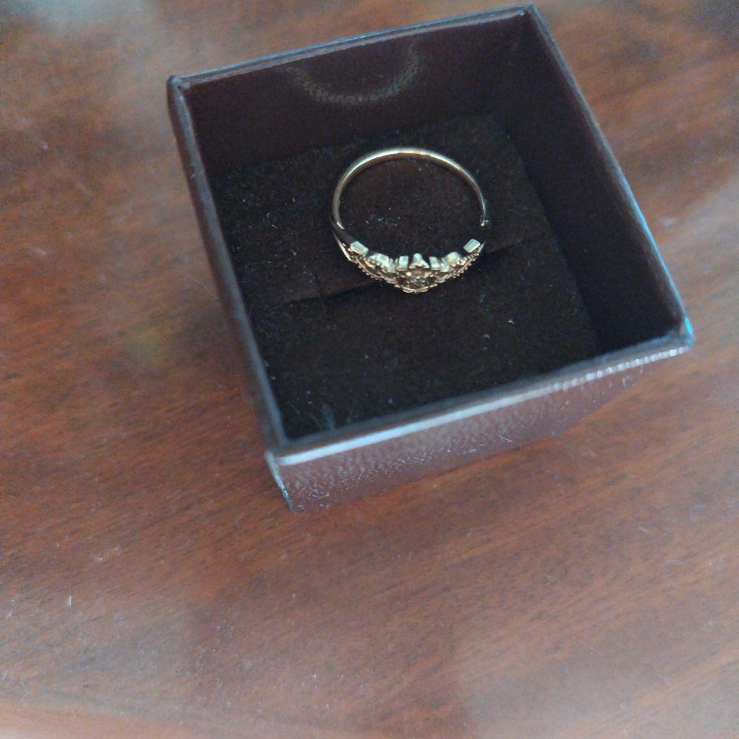 アガットゴールド装飾リング