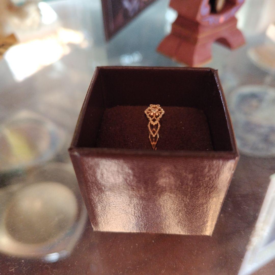 アガットゴールド装飾リング