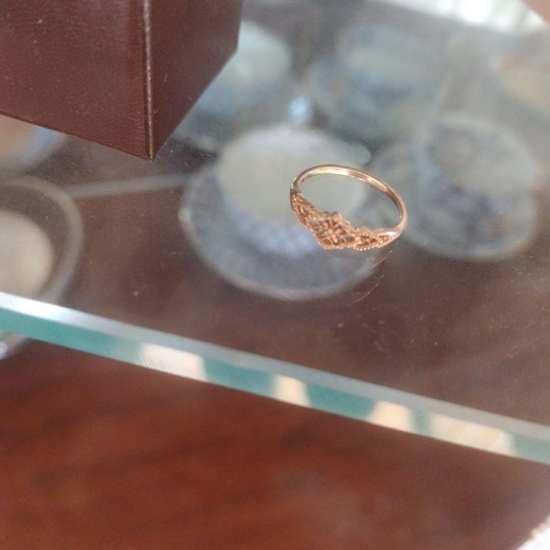 アガットゴールド装飾リング