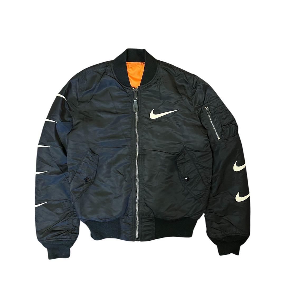 NIKE×ALPHA コラボ MA-1 ジャケット 黒