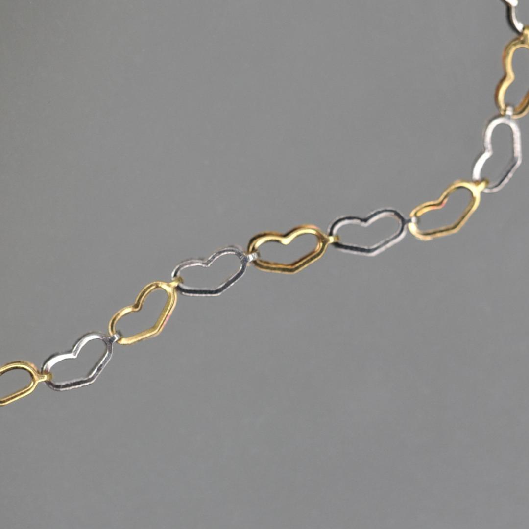 ブレスレット　金・プラチナコンビ　１．２ｇ