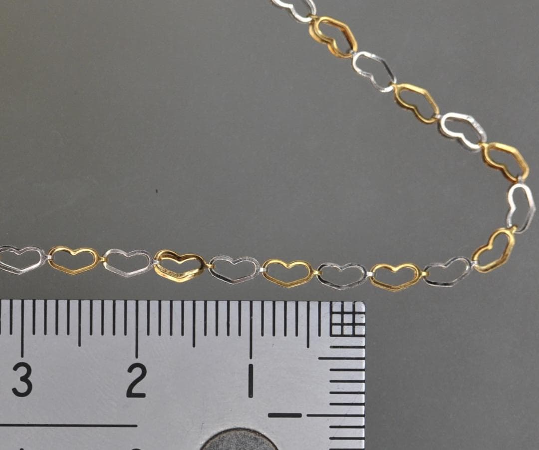 ブレスレット　金・プラチナコンビ　１．２ｇ