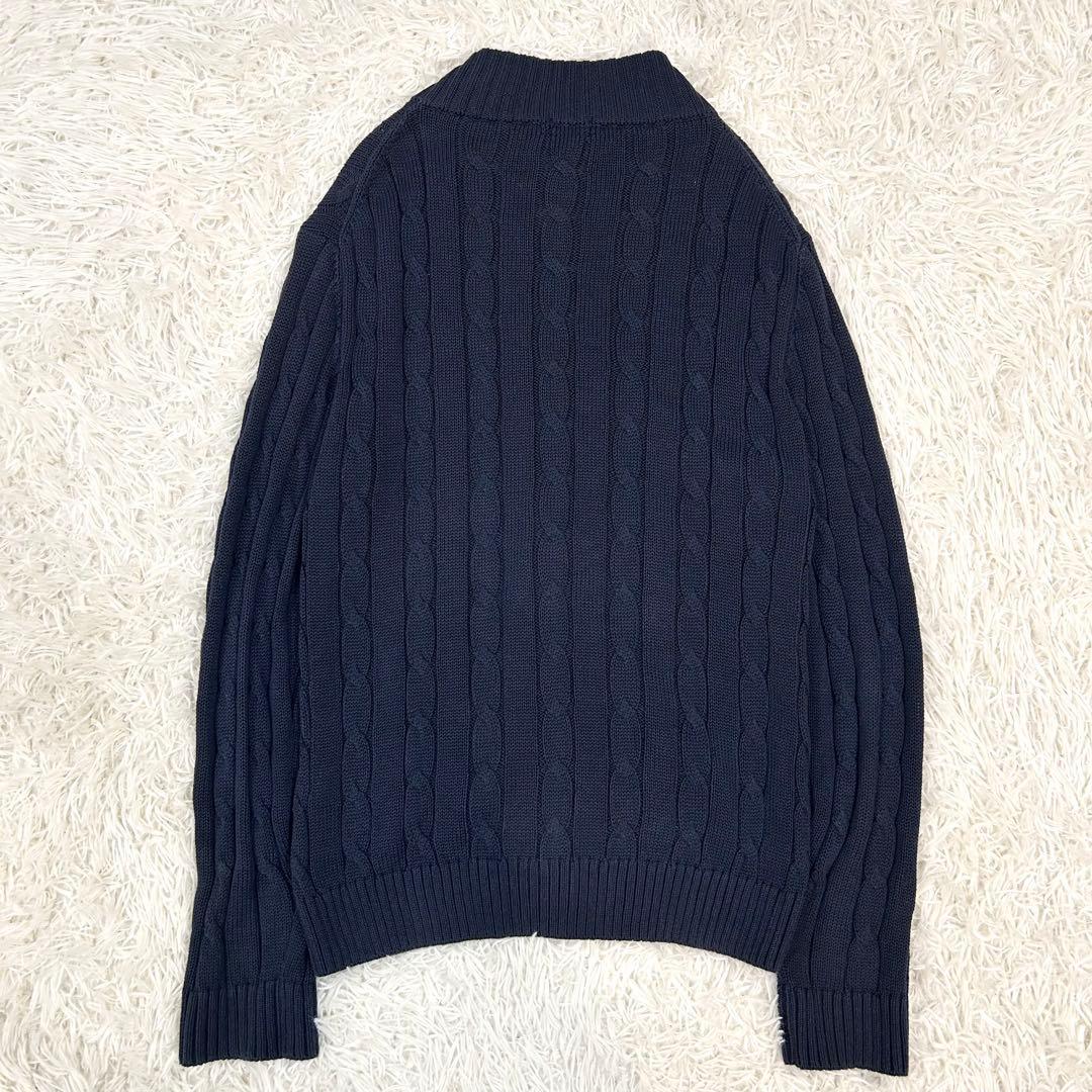 美品 鎌倉シャツ スタンドカラーカーディガン Lサイズ シェルボタン