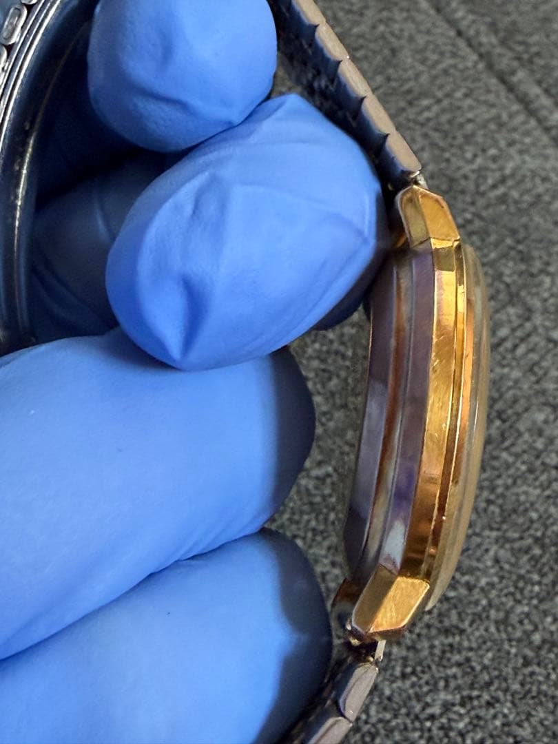 手巻き 稼働品 OMEGA デビル メンズ腕時計 ゴールド