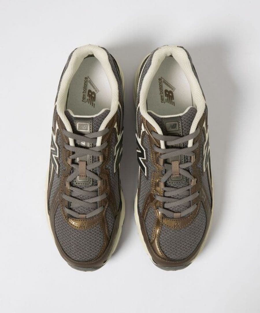 New Balanceスニーカー740 ブラウン/グレー 25.0cm