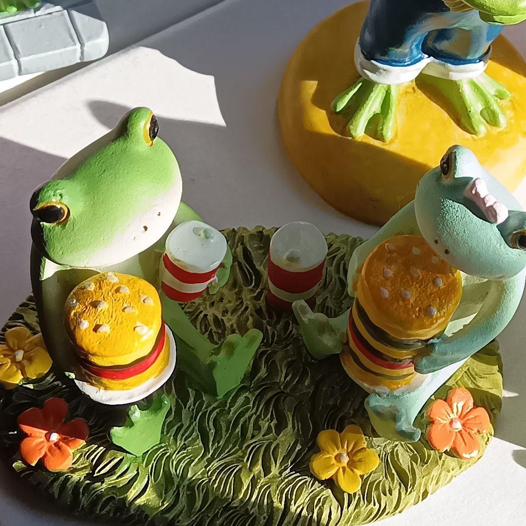 コポーカエル　ペア（カップル）１５点のミニチュア