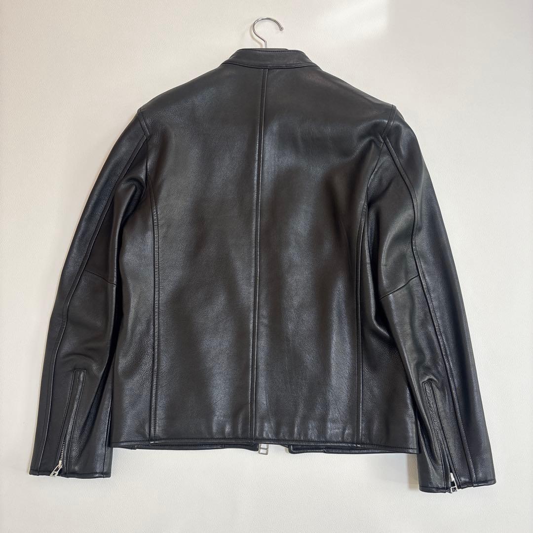 【美品】SHIPS シップス ラムレザー 羊革 シングルライダーズ M