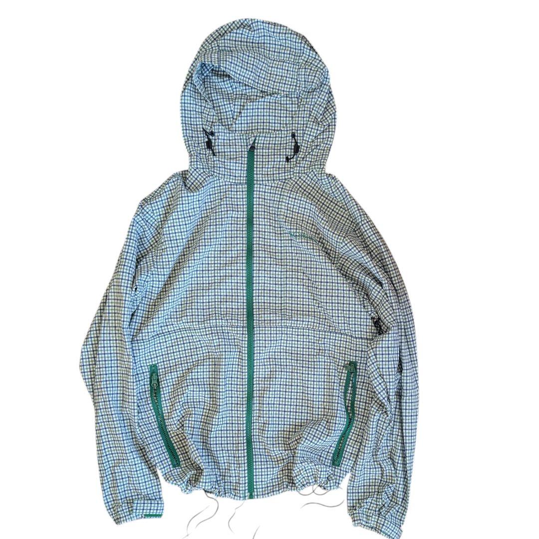 Columbia ナイロンパーカー マウンテンパーカー チェック ドローコード