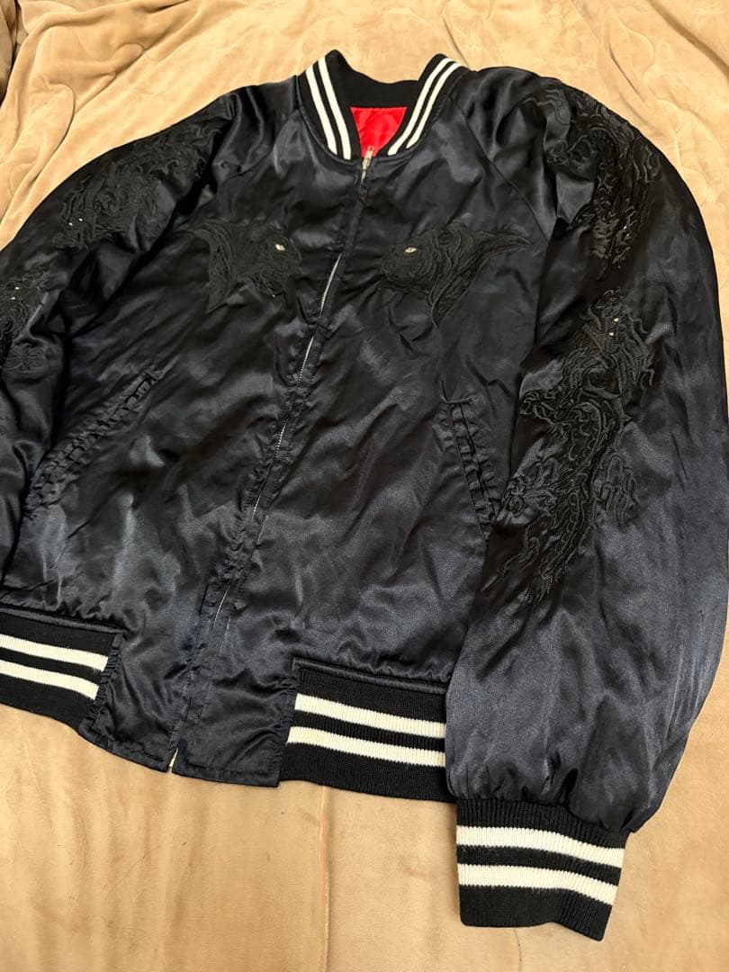 日本製 hoshihime 虎龍 日本限定 スカジャン vintage サテン