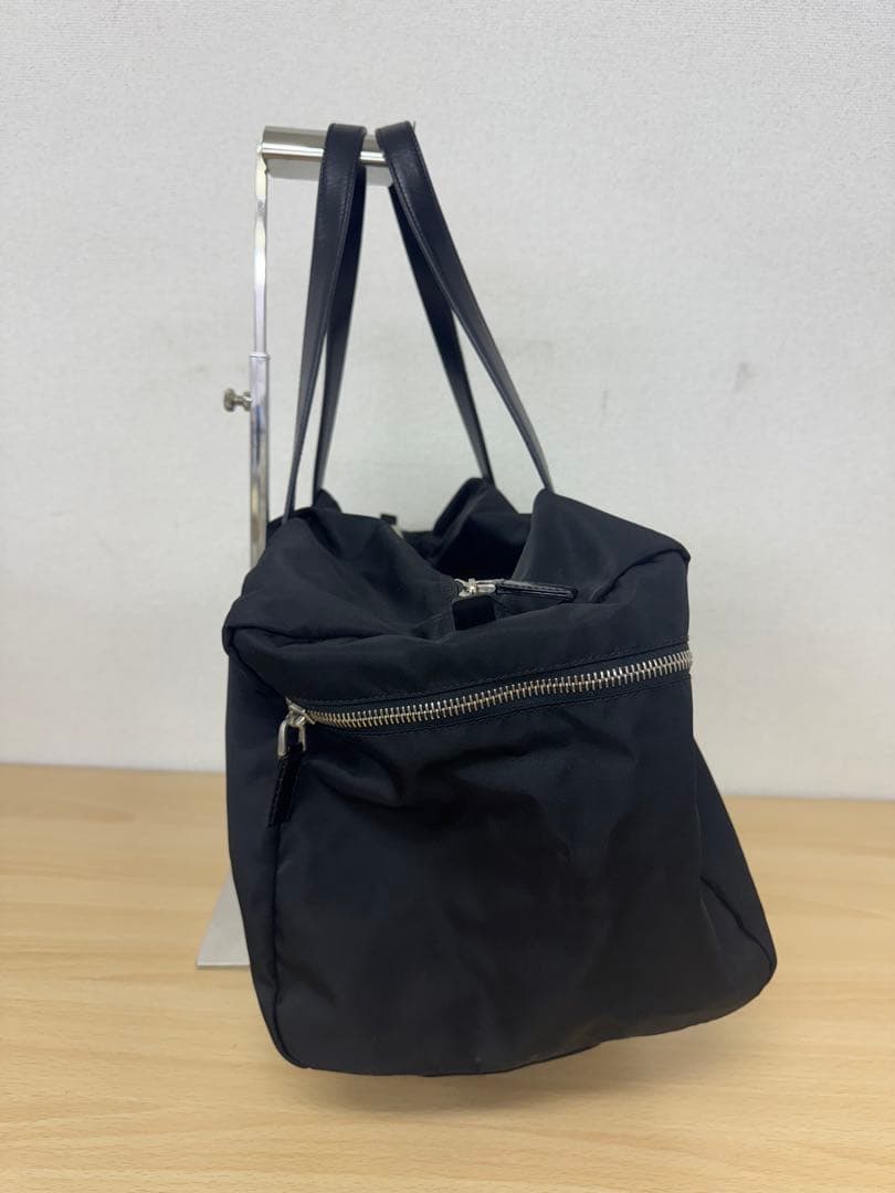 PRADA プラダ トライアングルロゴ ミニボストンバッグ　ナイロン　ブラック