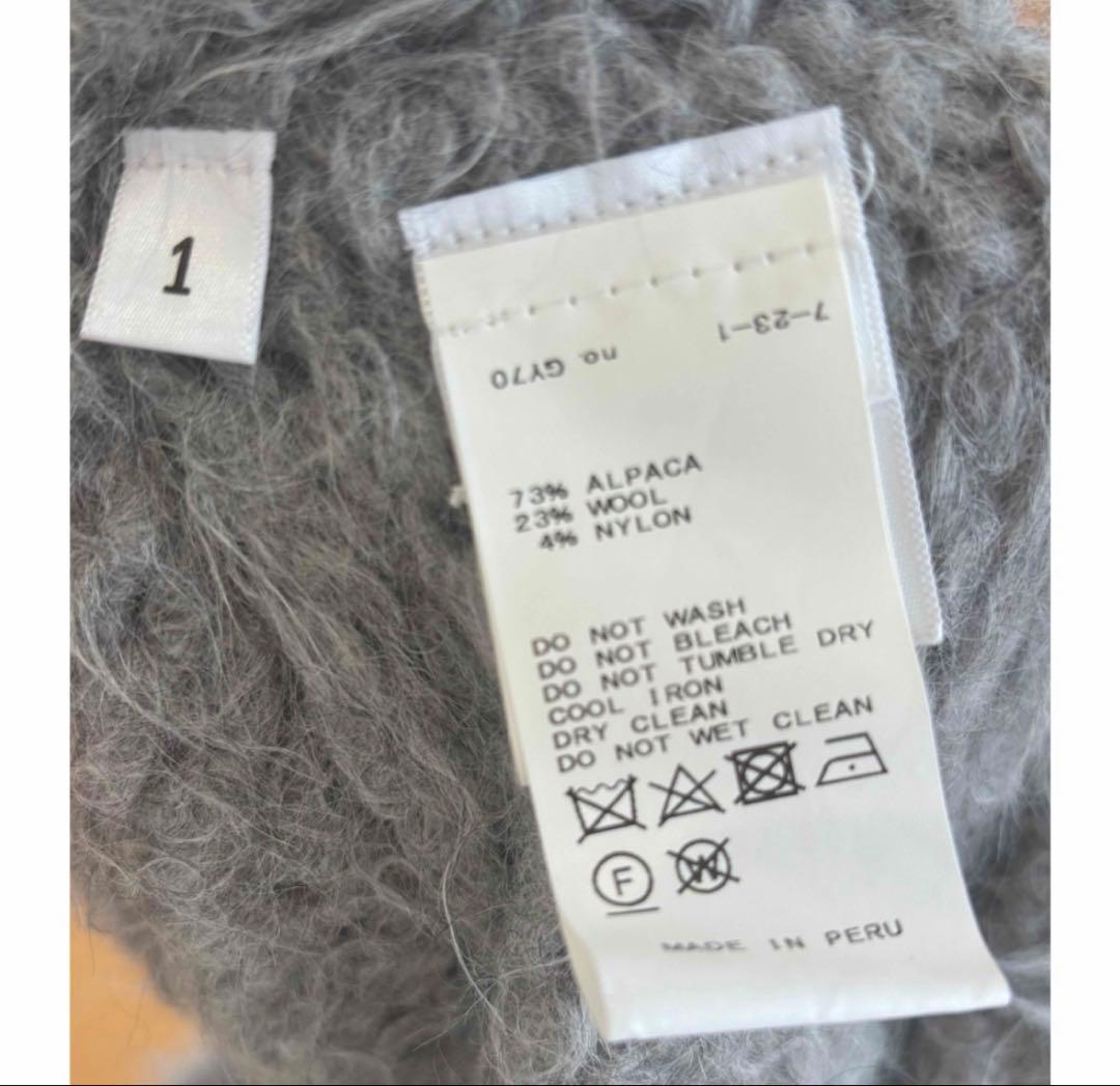 美品★LAULEN MANOOGAN ファーニット　グレー