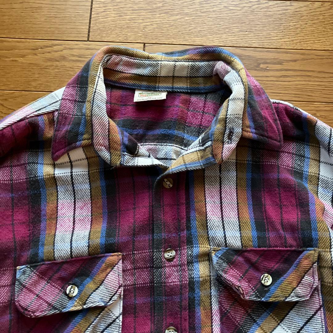 好配色 90s FIVE BROTHER ネルシャツ XL