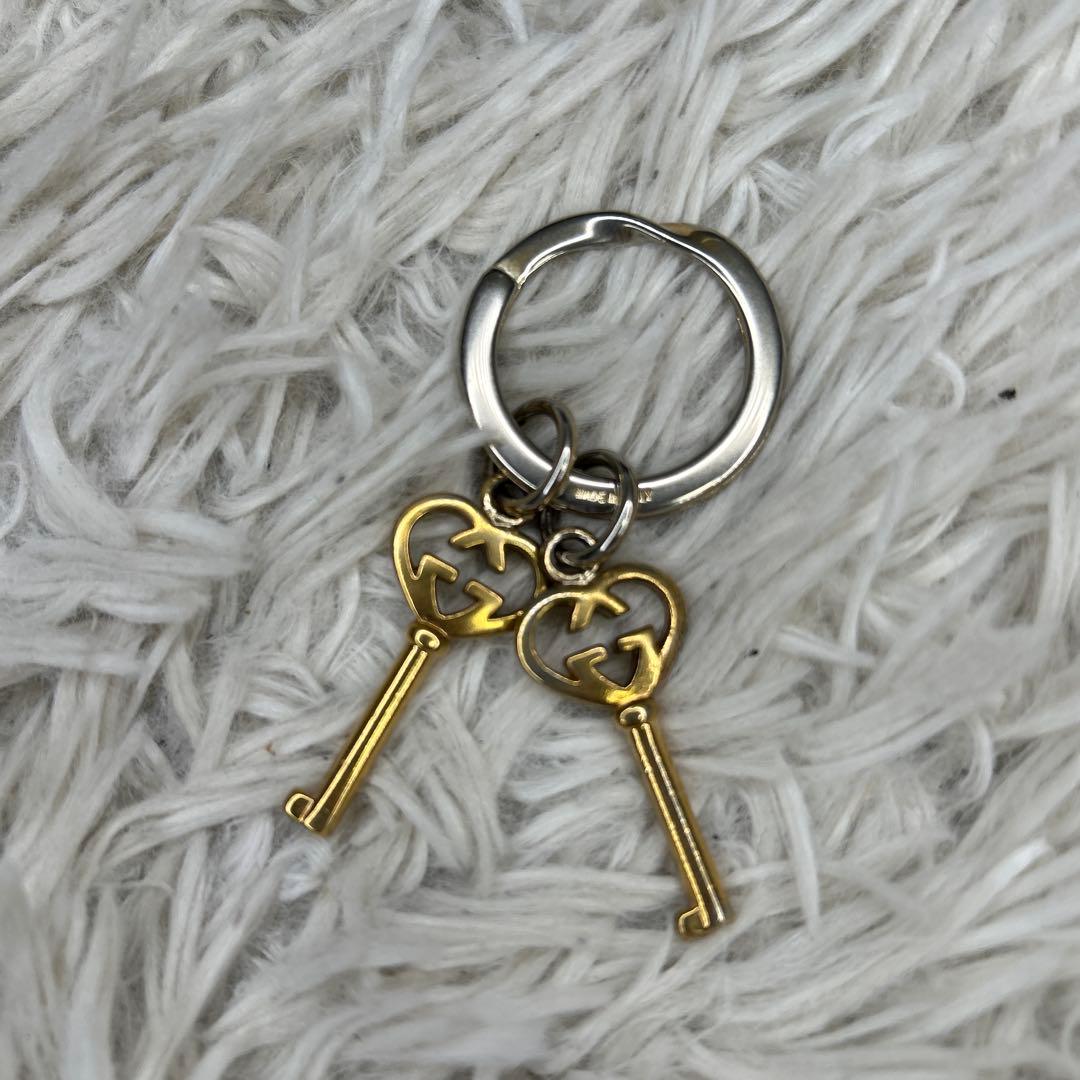 GUCCI インターロッキング ラブリーハート キーリング キーホルダー