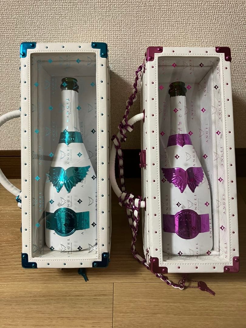 エンジェルシャンパン　空ボトル　ケース
