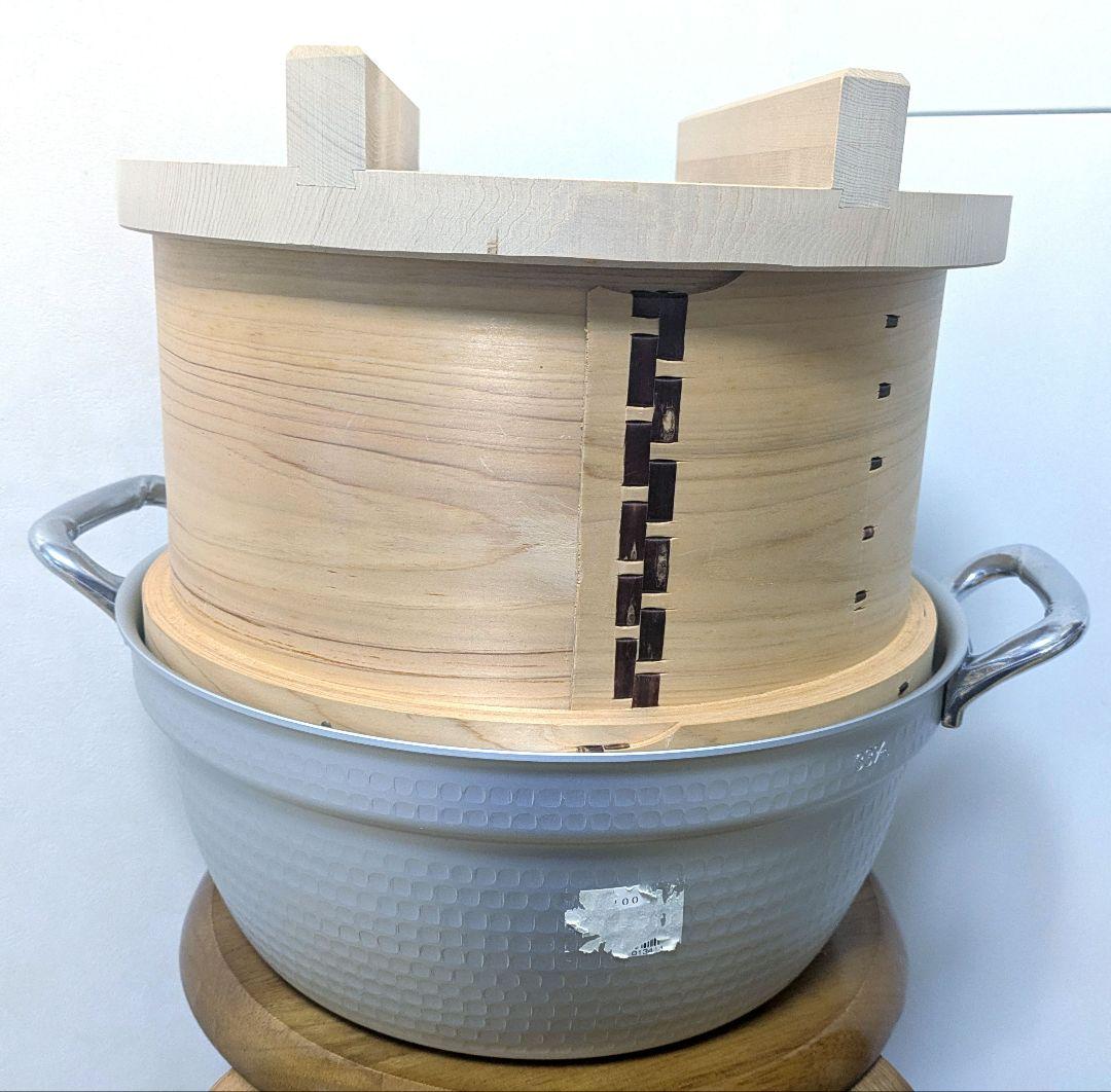 【未使用品】高級　鍋付 セイロ 30cm セット　和せいろ　鍋は33cm