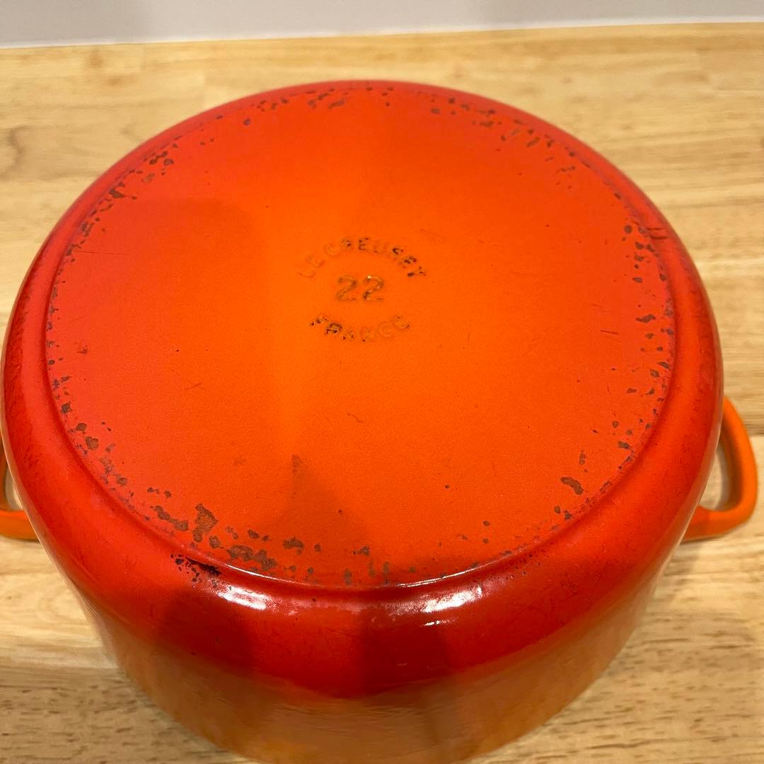 ルクルーゼ LE CREUSET ル・クルーゼ 両手鍋 22 33L オレンジ
