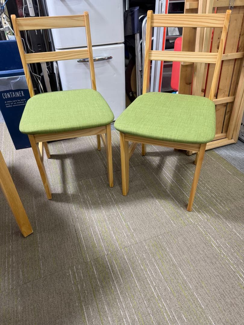 【洗浄消毒作業済】LOWYA ニューナディア　ダイニングテーブル＆チェア2脚