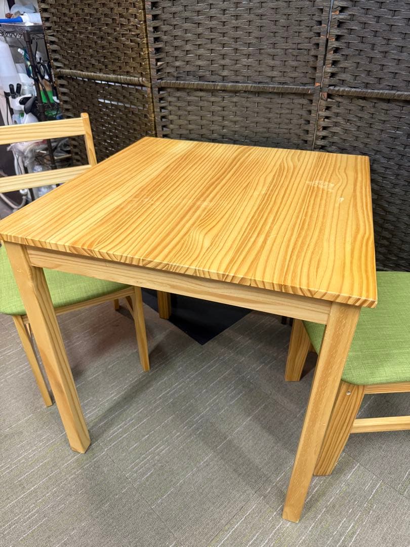 【洗浄消毒作業済】LOWYA ニューナディア　ダイニングテーブル＆チェア2脚