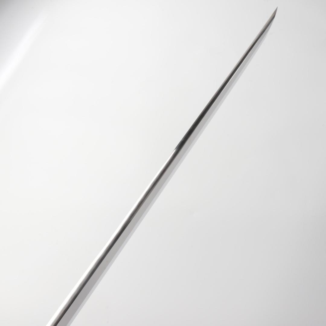 梵静刃物マグロ包丁刃渡二尺 ヘアライン仕上げ刺身包丁反りスネークウッド柄 鞘付き