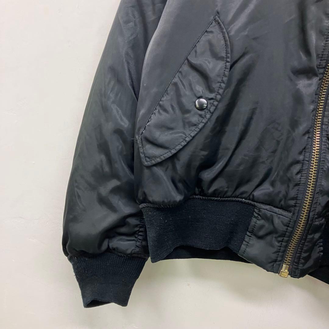 90s MA-1 フライトジャケット リバーシブル 希少グリーン VINTAGE
