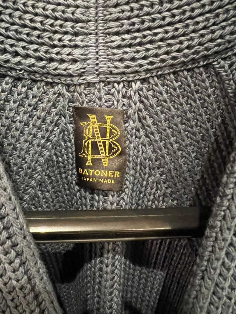 ＜BATONER＞SIGNATURE 1BUTTON CARDIGAN