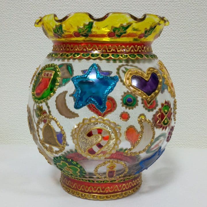 ガラス作家　久野悦子花瓶　ハンドメイド