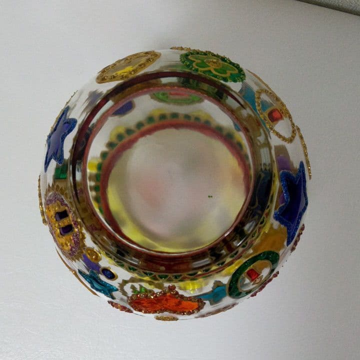 ガラス作家　久野悦子花瓶　ハンドメイド