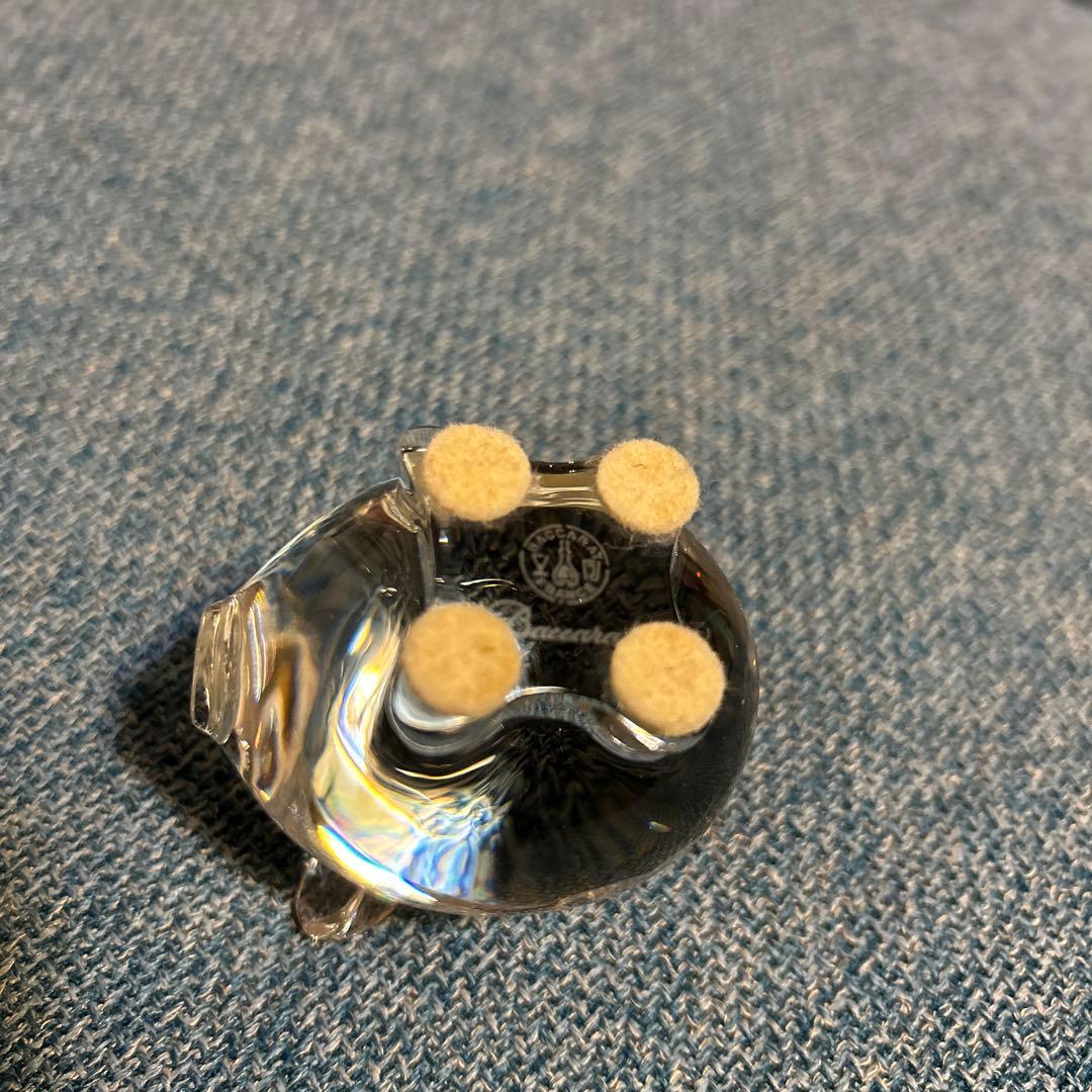 美品　希少　Baccarat クリスタル豚の置物　廃盤モデル　箱無し