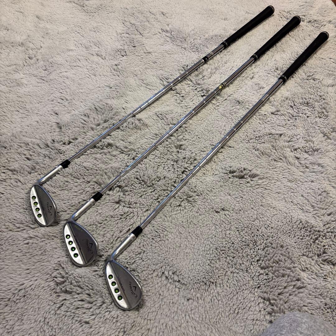 キャロウェイ ウェッジ 3本セット 48° 52° 58° グリップ新品交換済み